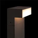 SLV LED Outdoor luminaire L-LINE OUT FL Pole LED Floor lamp, horizontal, CCT switch, 3000/4000K, 490/530lm, IP65, anthracite, 50cm