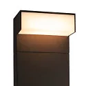 SLV LED Outdoor luminaire L-LINE OUT FL Pole LED Floor lamp, horizontal, CCT switch, 3000/4000K, 490/530lm, IP65, anthracite, 50cm