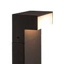 SLV LED Outdoor luminaire L-LINE OUT FL Pole LED Floor lamp, horizontal, CCT switch, 3000/4000K, 490/530lm, IP65, anthracite, 50cm