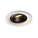 Plafonnier encastré NUMINOS DL M pivotant, rotatif IP20, noir , blanche