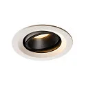Plafonnier encastré NUMINOS DL M pivotant, rotatif IP20, noir , blanche