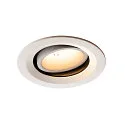 Plafonnier encastré NUMINOS DL M pivotant, rotatif IP20, blanche