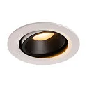 Plafonnier encastré NUMINOS DL L pivotant, rotatif IP20, noir , blanche