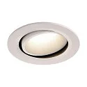 Plafonnier encastré NUMINOS DL L pivotant, rotatif IP20, blanche