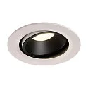 Plafonnier encastré NUMINOS DL L pivotant, rotatif IP20, noir , blanche