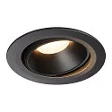 LED Ceiling recessed luminaire NUMINOS DL XL, 3000K, IP20, rotatable / pivotable, 40°, 3300lm, UGR 21, black/black