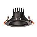 SLV Plafonnier encastré NUMINOS DL XL pivotant, rotatif IP20, noir 