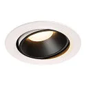 Plafonnier encastré NUMINOS DL XL pivotant, rotatif IP20, noir , blanche