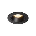 Plafonnier encastré NUMINOS DL S - 55° rigide, courant constant, commutable, reculer IP20 / IP44, noir  