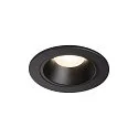 Plafonnier encastré NUMINOS DL S IP20, noir 
