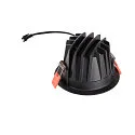 SLV Plafonnier encastré NUMINOS DL M IP20, noir 