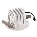 SLV Plafonnier encastré NUMINOS DL M IP20, noir , blanche