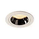 LED Ceiling recessed luminaire NUMINOS DL M, 3000K, IP20, 20°, 1550lm, UGR 17, white/chrome