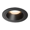 Plafonnier encastré NUMINOS DL L IP20, noir 
