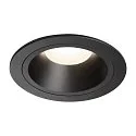Plafonnier encastré NUMINOS DL L IP20, noir 