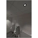 SLV Plafonnier encastré NUMINOS DL L IP20, noir 
