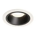 Plafonnier encastré NUMINOS DL L IP20, noir , blanche
