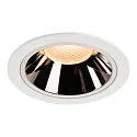 Plafonnier encastré NUMINOS DL XL IP20, chrome, blanche