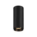 Luminaire de plafond NUMINOS CL DALI S contrôlable par DALI IP20, noir gradable