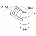 SLV Spot OCULUS CW Dim-To-Warm IP20, noir , transparent