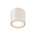 Luminaire de plafond OCULUS CL DTW cylindrique, Dim-To-Warm IP20, transparent, blanche gradable