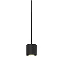 Luminaire à suspension OCCULUS PD SINGLE DTW Dim-To-Warm IP20, noir, transparent gradable