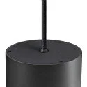 SLV Luminaire à suspension OCCULUS PD SINGLE DTW Dim-To-Warm IP20, noir, transparent gradable