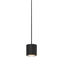 SLV Luminaire à suspension OCCULUS PD SINGLE DTW Dim-To-Warm IP20, noir, transparent gradable