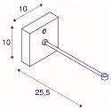SLV Support mural FITU CRANE BASE noir 