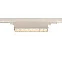 Projecteur triphasé SIGHT MOVE DALI pivotant, contrôlable par DALI, avec grille IP20, blanche gradable