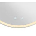 SLV Luminaire mural TRUKKO rond R7s 118mm IP44, laiteux