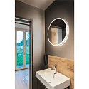 SLV Luminaire mural TRUKKO rond R7s 118mm IP44, laiteux