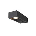 SLV LED Outdoor luminaire ESKINA FRAME WL DOUBLE LED Wall luminaire, CCT switch, 3000/4000K, 1100/1200lm, IP65, anthracite