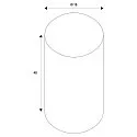 SLV Abat-jour FENDA rond, gris