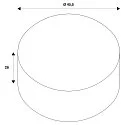 SLV Abat-jour FENDA rond, gris