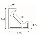 SLV Profil de montage GRAZIA 10 EDGE aluminium