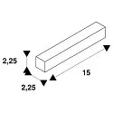 SLV Support de montage GRAZIA 10 EDGE acier inoxydable
