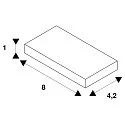 SLV Connecteur longitudinal GRAZIA 60 aluminium