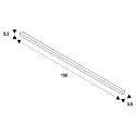 SLV Accessories for LED Strip GRAZIA 20 Surface profile Standard, IP20, flat, 1,5m, white