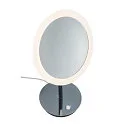 SLV Miroir avec éclairage MAGANDA TL CCT Switch IP44, chrome, transparent