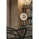 SLV Miroir avec éclairage MAGANDA TL CCT Switch IP44, chrome, transparent