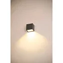 LED Outdoor Wall luminaire SITRA S WL SINGLE, CCT switch, 3000/4000K, anthracite