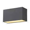 SLV Luminaire mural d’extérieur SITRA M WL UP/DOWN CCT Switch, commutable IP65, anthrazit 