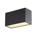 SLV Luminaire mural d’extérieur SITRA M WL UP/DOWN CCT Switch, commutable IP65, anthrazit 