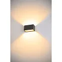 SLV Luminaire mural d’extérieur SITRA M WL UP/DOWN CCT Switch, commutable IP65, anthrazit 