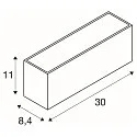 LED Outdoor Wall luminaire SITRA L WL UP/DOWN, CCT switch, 3000/4000K, anthracite