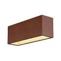 Luminaire mural d'extérieur SITRA L WL UP/DOWN CCT Switch, commutable IP65, rouille 