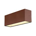 SLV Luminaire mural d'extérieur SITRA L WL UP/DOWN CCT Switch, commutable IP65, rouille 