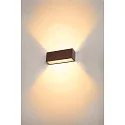 SLV Luminaire mural d'extérieur SITRA L WL UP/DOWN CCT Switch, commutable IP65, rouille 