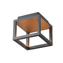 Plafonnier extérieur QUADRULO CL angulaire, indirect IP55, anthrazit 